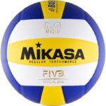 Мяч волейбольный MIKASA MV210, р.5, синт.кожа (ПУ)