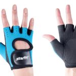 Перчатки для фитнеса Starfit SU-107, синие/черные