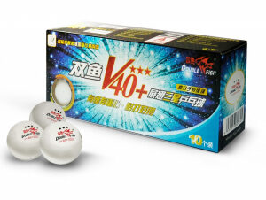 Мячи для настольного тенниса DOUBLE FISH 3*** 40+ мм (10 шт. в упаковке), V111F